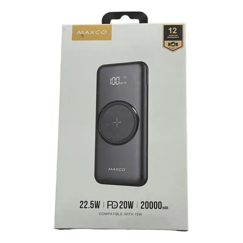 پاوربانک Maxco MP03 با ظرفیت 20000 میلی‌آمپر