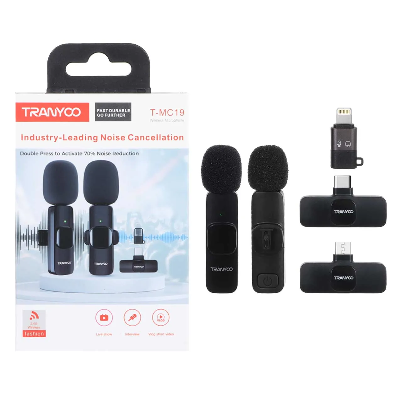 میکروفون بیسیم TRANYOO مدل T-MC19