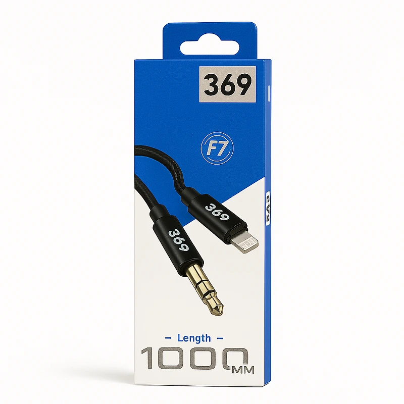 کابل AUX به لایتنینگ 369 مدل F7