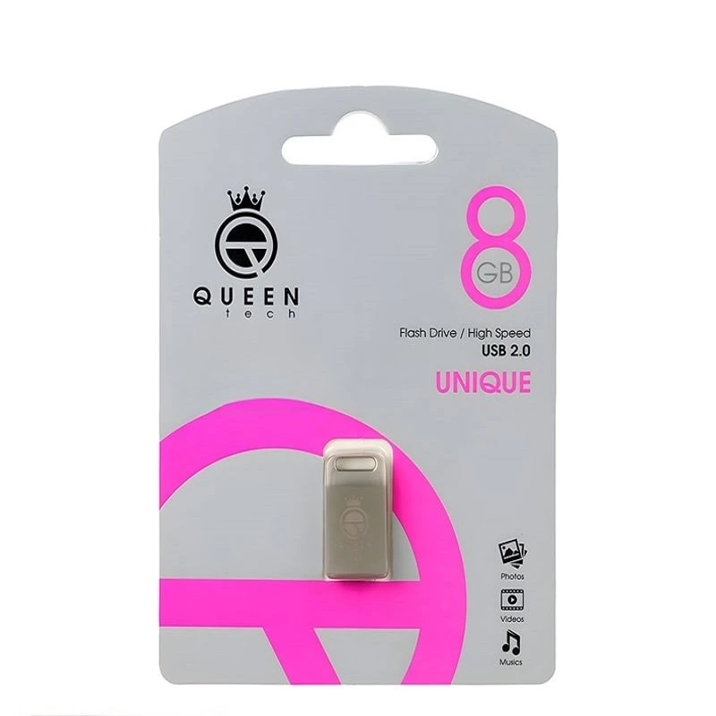 فلش 8 گیگ USB 2.0 کوئین تک مدل UNIQUE