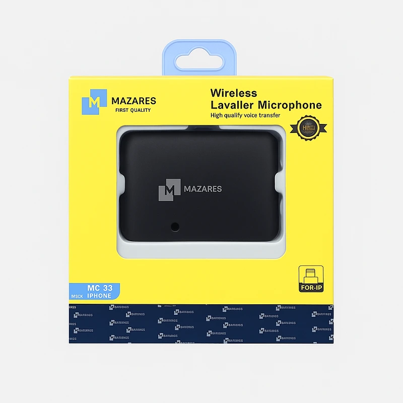 میکروفون یقه‌ای بی‌سیم MAZARES مدل MC-33